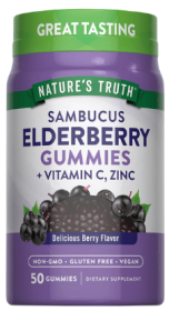 Nature's Truth Elderberry Gummies, Sambucus, Gummies, Delicious Berry Flavor